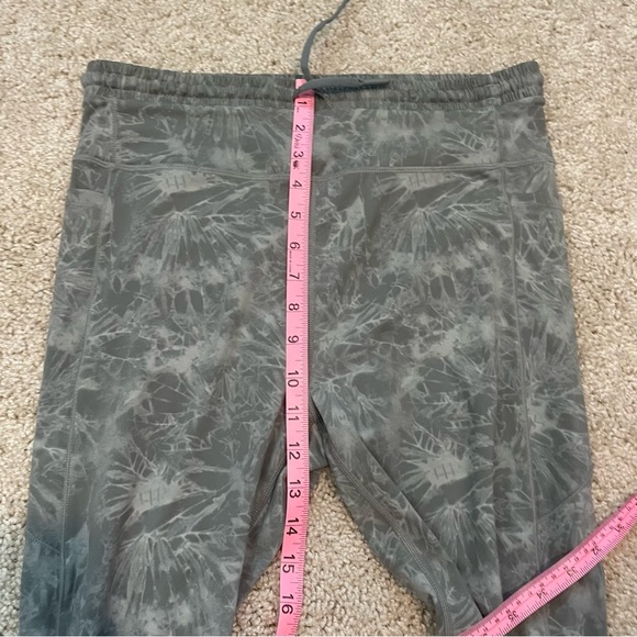 Zyia Active Sage Hendrix Leggings Size 12 Cinch Drawstring Waist Patterned - Picture 11 of 11